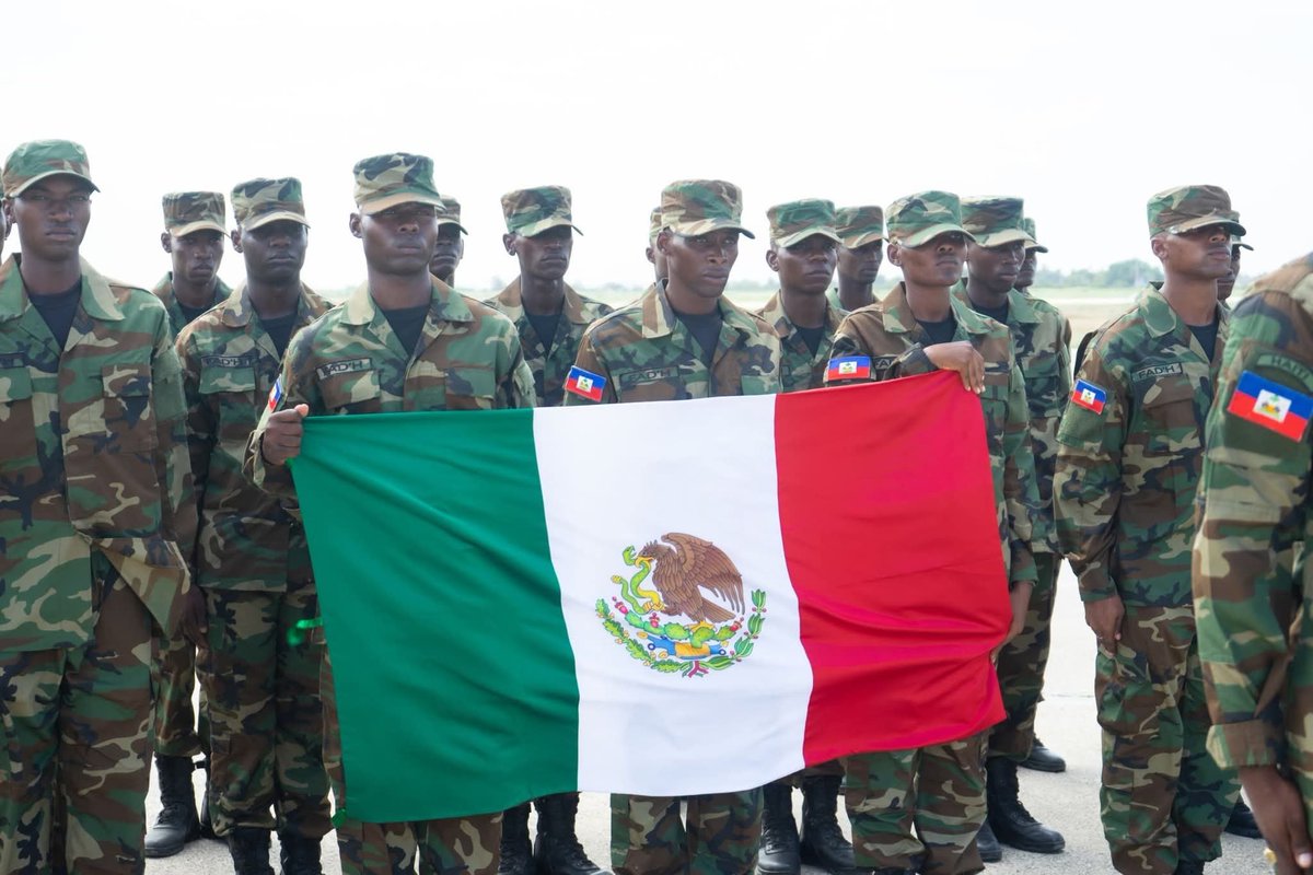 MDefenseHT's tweet photo. Le Ministère de la Défense informe le public en général et la presse en particulier qu’un contingent des FAd’H, composé de 114 militaires, a quitté le territoire national le vendredi 18 septembre 2026, à destination du Mexique.https://t.co/LhgXp4tPtX https://t.co/bsccMT8XD1