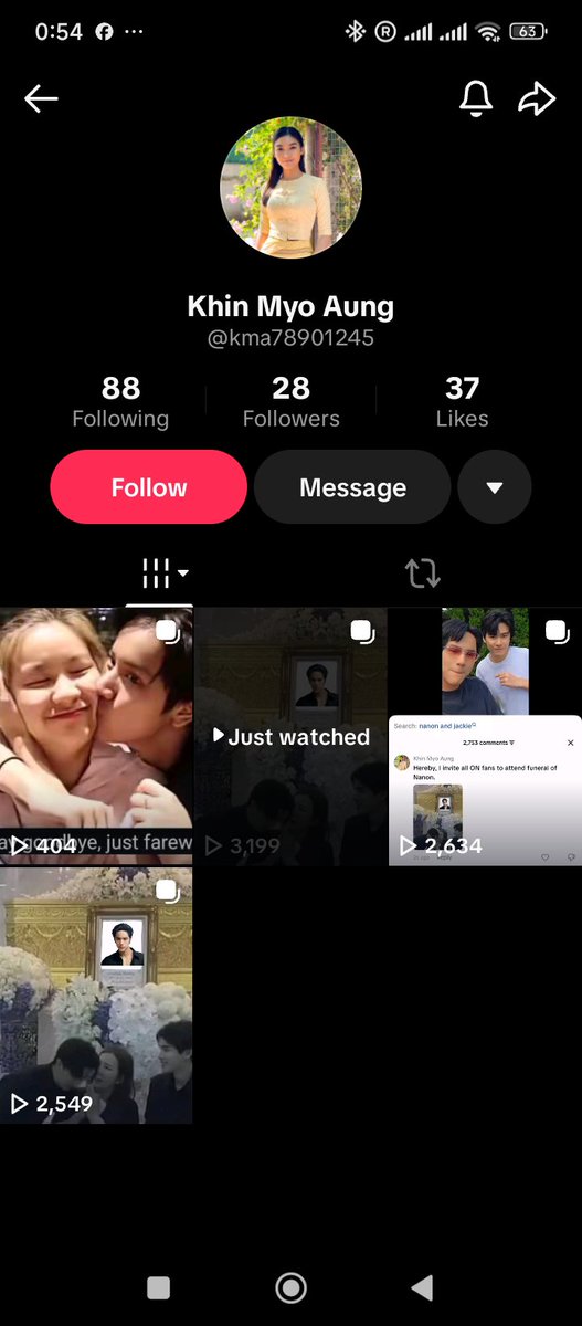 aye_thu56464's tweet photo. Dear @GMMTV, please take legal action against TikTok account @kma78901245 for cyberbullying and defamation against Nanon Korapat. Please protect your artist. #ProtectNanon #GMMTV https://t.co/vzwMF0omBN