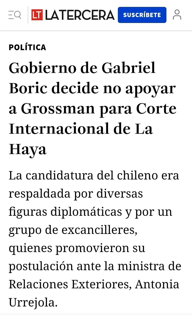 DamianDumah's tweet photo. @CNNChile Pero cuando le hicieron la cama a Grossman 🇨🇱 en favor del representante peronista de 🇦🇷, ahí no dijeron NADA. https://t.co/UcnJWWXrwZ