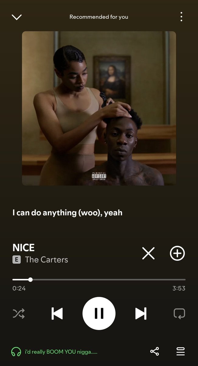 jeevahX3's tweet photo. Nobody need this encouraging shit I'm about to put on CTRL!!! https://t.co/oVN4O2dkxb