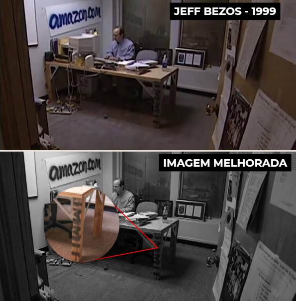 evrfukuda's tweet photo. Pobrezinho do Jeff Bezos, começou em um escritório pequeno. https://t.co/Q7MCM2emCB