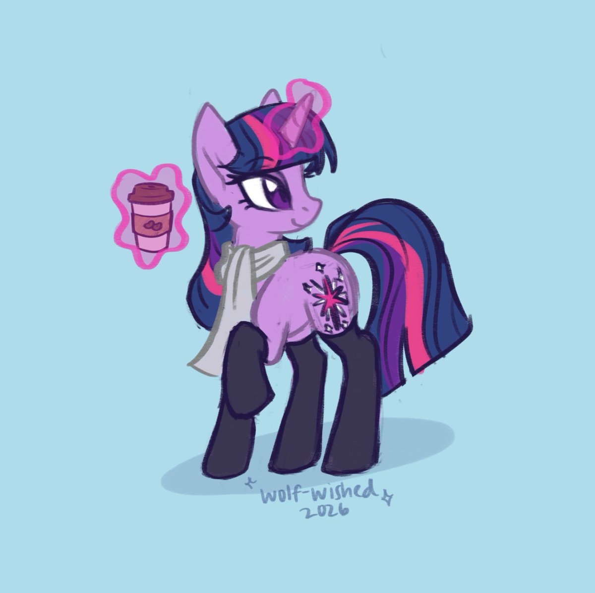wolf_wished's tweet photo. Day 29 of drawing Twilight Sparkle every day! Gonna start calling her Twilight Scarfle 🧣💖 https://t.co/5roUJgpM1h