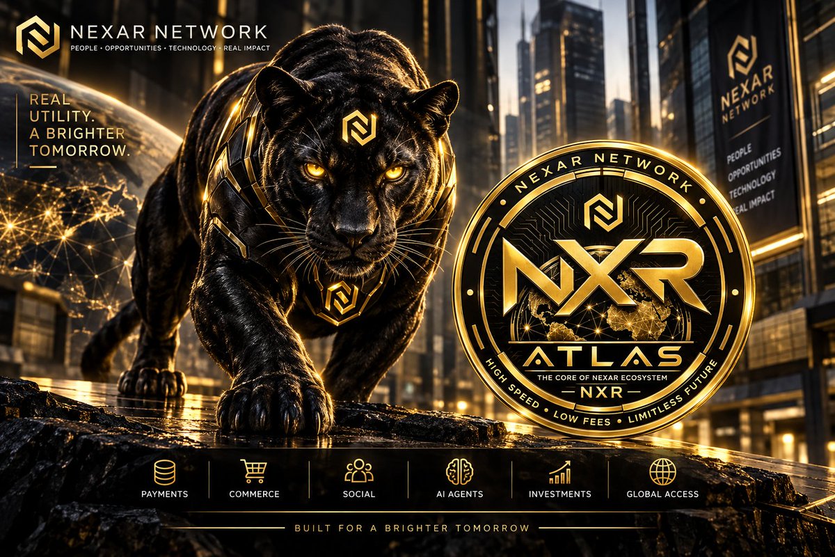 NexarNetwork's tweet photo. EVERY GREAT ECOSYSTEM NEEDS A SYMBOL.
Bitcoin has the Bull.
Nexar has the Panther.
Built for power.
Precision.
Speed.
Technology.
Real impact.
The Nexar Panther represents the mindset behind what we're building:
Quiet power.
Connected intelligence.
Relentless execution.
This is more than a mascot.
It's the symbol of the Nexar ecosystem.
NEXAR NETWORK
Real Utility. A Brighter Tomorrow.
#NexarNetwork #NXR #ATLAS #Web3 #Blockchain
