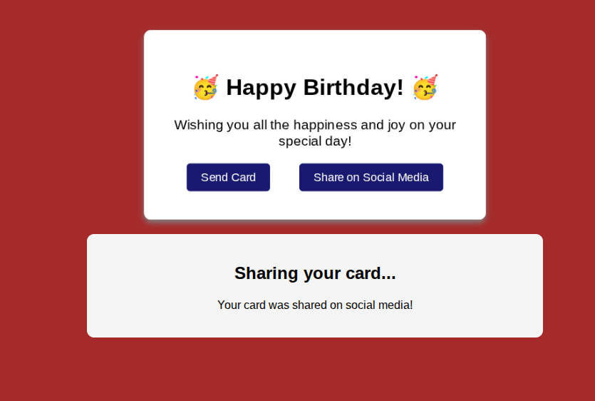 eddyGra07's tweet photo. I have completed Diseñar una tarjeta de felicitación #freecodecamp
 https://t.co/m02NqXFalu 
#css #html #develop https://t.co/TTWGJVOa8g