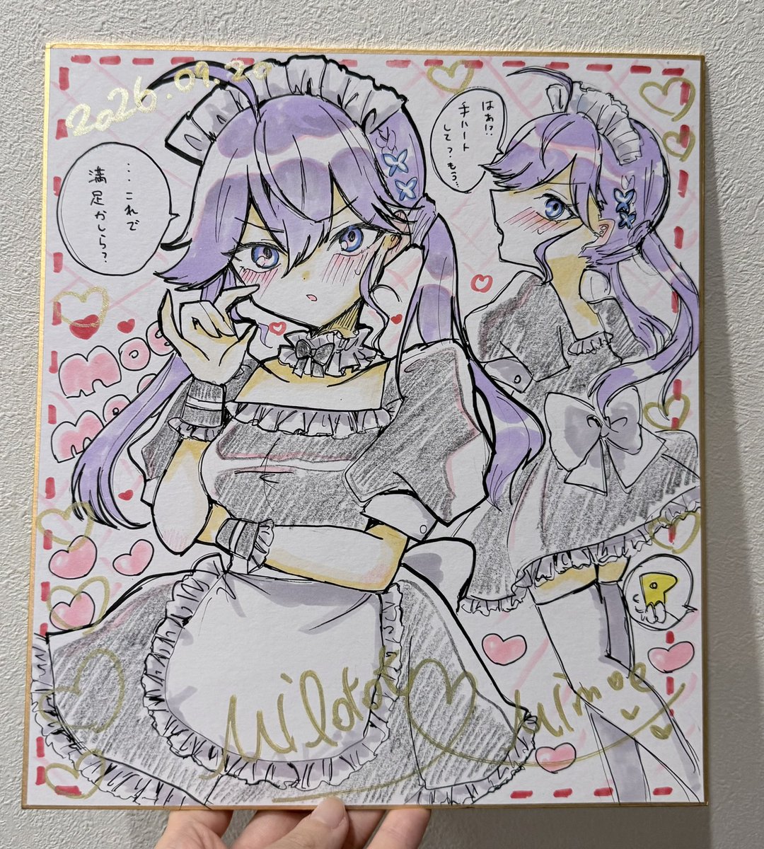 milotot_'s tweet photo. 色紙こちらの2枚になります🙇開場すぐに頒布いたします https://t.co/ZDoBRZInLg