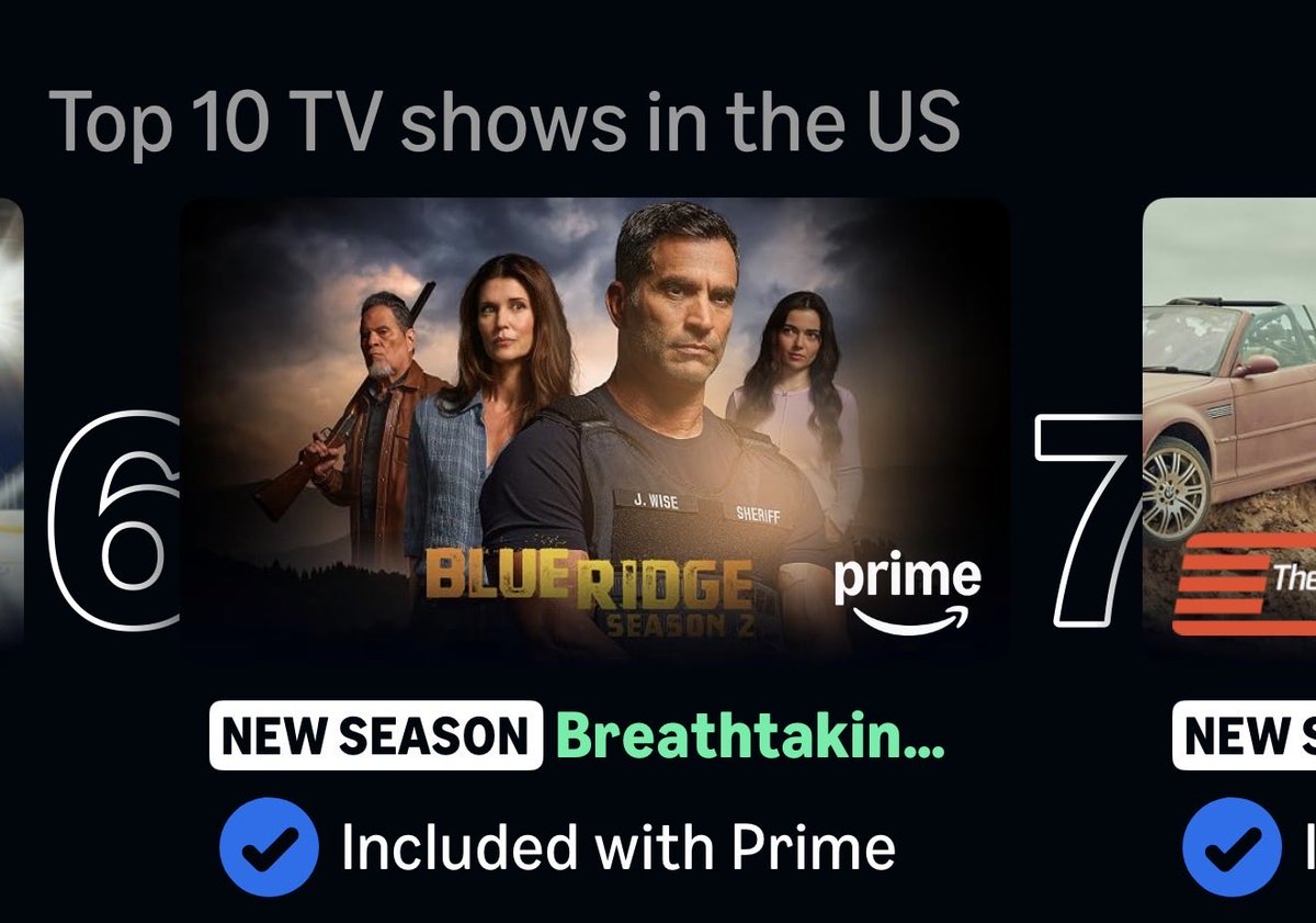 JohnSchaech's tweet photo. Watch blue ridge on @PrimeVideo https://t.co/907b4RVK1s