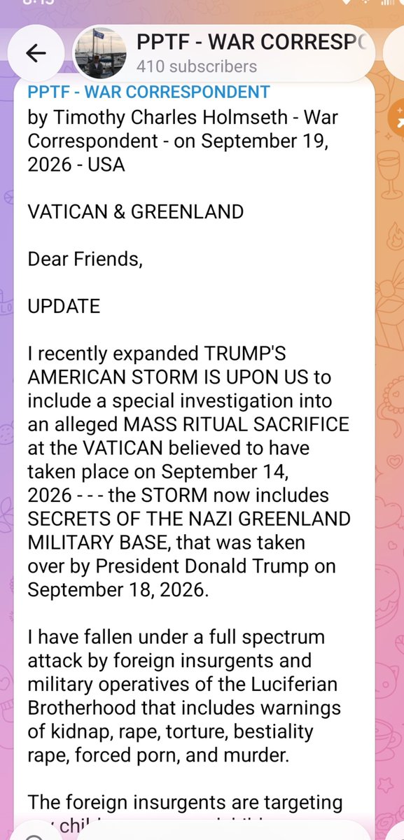 CzebotarJessie's tweet photo. #LetJessieSpeak #DarkMaga
#JessieMarieCzebotar
#TimothyCharlesHolmseth
#RandiLynnErickson
#WarReports #Trump
#ProjectAmericanStorm
#RealEpsteinFiles
#Greenland

https://t.co/qr4ndubHzb https://t.co/Mx3JjAiJZh