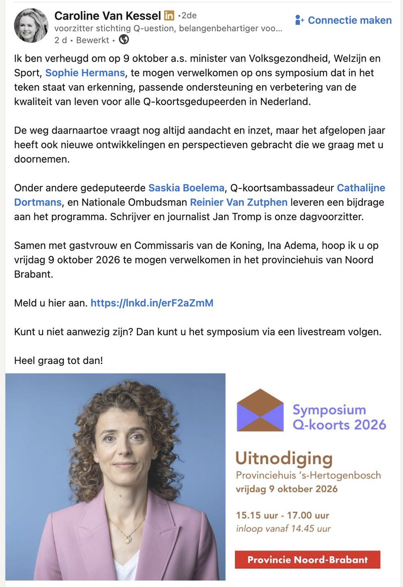 PeeNee2's tweet photo. Vrijdag 9 oktober symposium in het teken van erkenning, passende ondersteuning en verbetering kwaliteit van leven #Qkoorts gedupeerden.
Aanmelden:
https://t.co/szUAqc2BSj
of via LinkedIn:
https://t.co/UbIDjDsNZh
(Ook via livestream te volgen)
#PAIS https://t.co/LBHxW1ZdQI