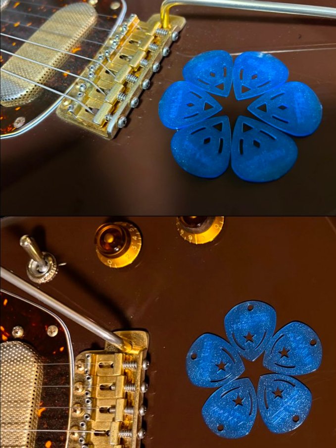 chordstroke's tweet photo. はなびらの かたちに置くと 
先端の 角度や幅の 差がよくわかる

Crystal Fragment Pick series https://t.co/7EKJV3kU6h