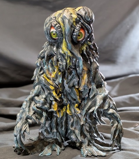 f4mYhm3annWjQjr's tweet photo. ■ヘドラ　高27/奥30（cm）
アトリエＧ１ 製 ソ��ビフィギュア軟質
東宝チャンピオンまつり（1969～78年）
「ゴジラ対ヘドラ」（1971年夏期）
https://t.co/d42CoYbWvz https://t.co/CzNXseiAOF