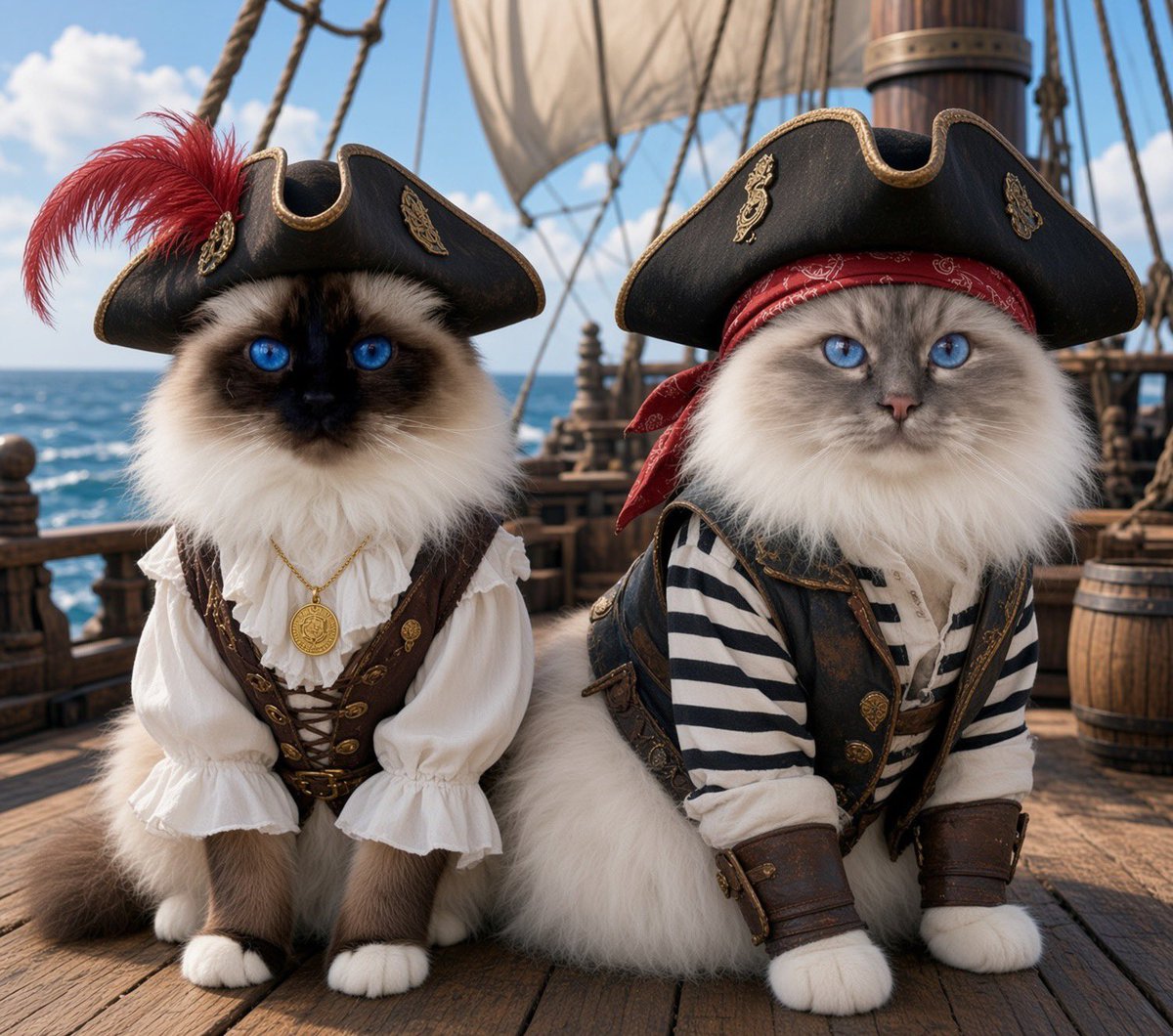 ElizGriff2016's tweet photo. #PostAFavPic4VioletSep26 Day 19
#TalkLikeAPirateDsy 
Aye, me hearties. we treasure ye more than a chest full of shiny doubloons! May yer anchor hold fast and yer days be filled with fair winds and plenty of booty!
Love y’all 
🏴‍☠️♥️😘Ari &amp; Cali💋♥️🏴‍☠️ https://t.co/DLFXcZxYGc