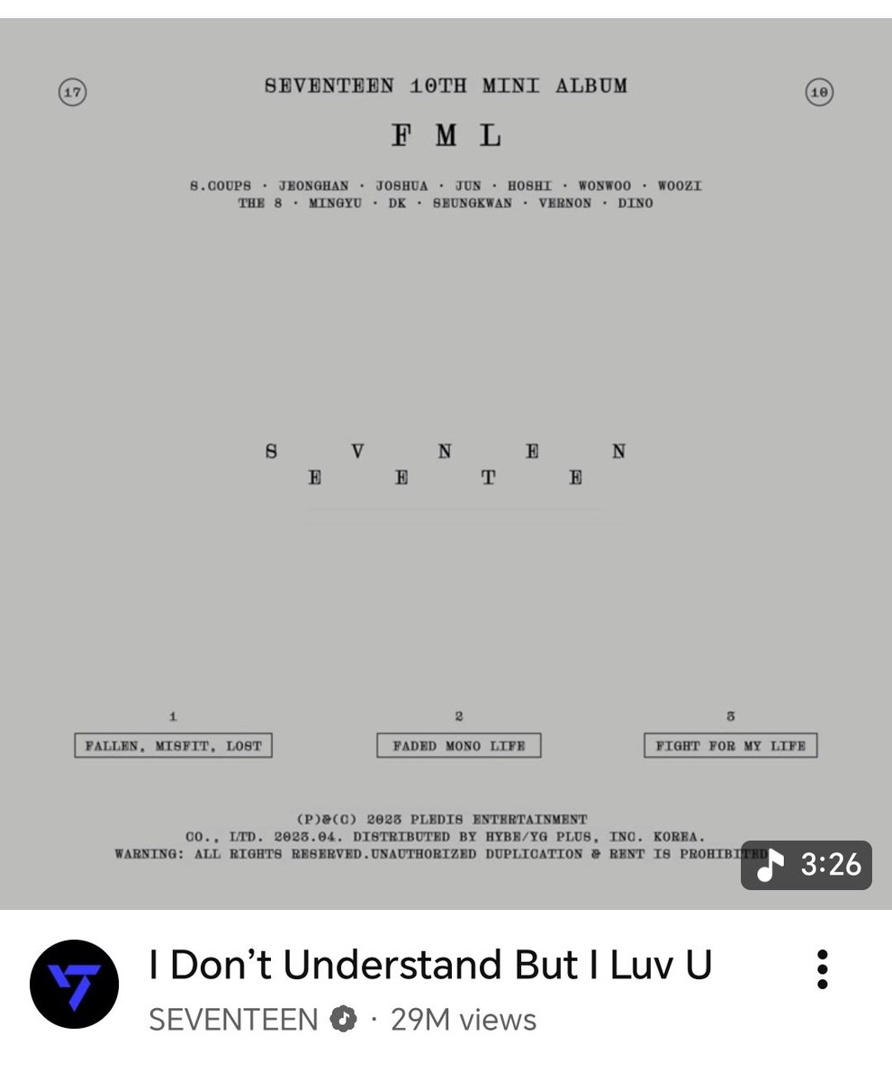 BooYumii's tweet photo. I don't understand but I love you (IDUBILU) is Seventeen's love reply to a carat's commenting the exact same phrase. https://t.co/oBhlnu6eEH