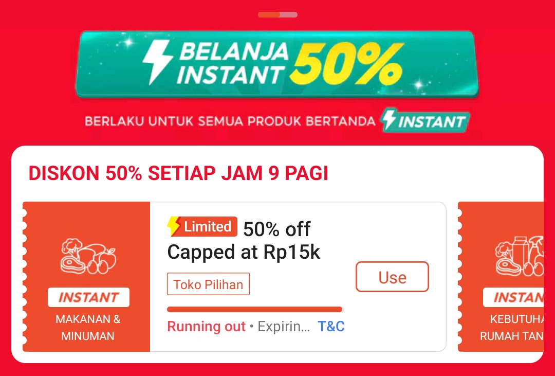 onyourmarkrem's tweet photo. DISKON MAKANAN MINUMAN JAM 09.00 
Last Day

Diskon 50% 15k. Minbel 30k
Lihat disini
https://t.co/a5IAh6xSvx

ada telur, susu, santan, dll di klik indomaret &amp; hyper

klik indomaret 
https://t.co/gf1QBxC561

hypermart
https://t.co/VxtYjIDU7y https://t.co/NQpKM5vGVt