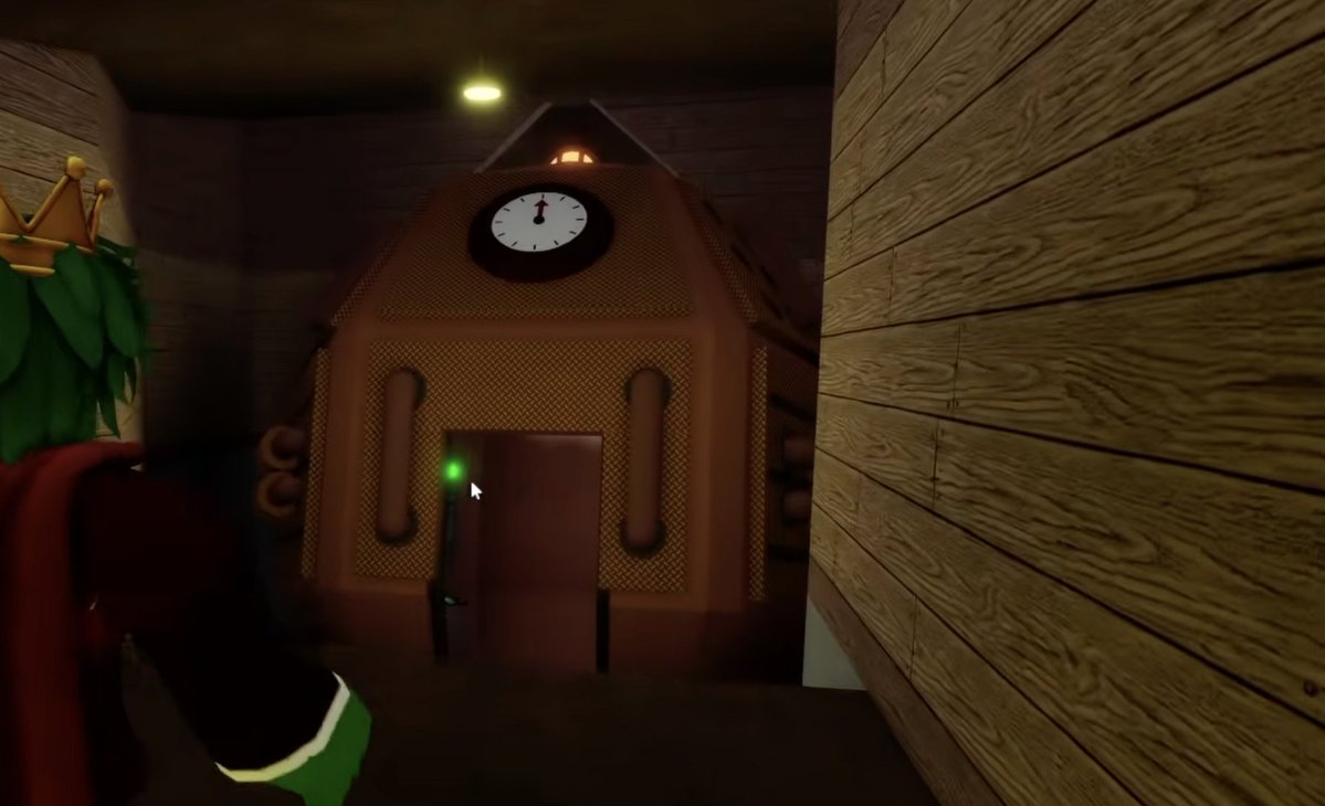 Piggy_News's tweet photo. ⚠️THE HUNT: ROBLOX 20⚠️
Here's how to access the revamped House map:

1. Escape any chapter twice.
2. In House, use the wrench near the yellow key crate.
3. Use the shovel given to you in #2 near the well.
4. Go into the newly dig tunnel; it will lead you to a time machine. https://t.co/pPnHxC1jJQ