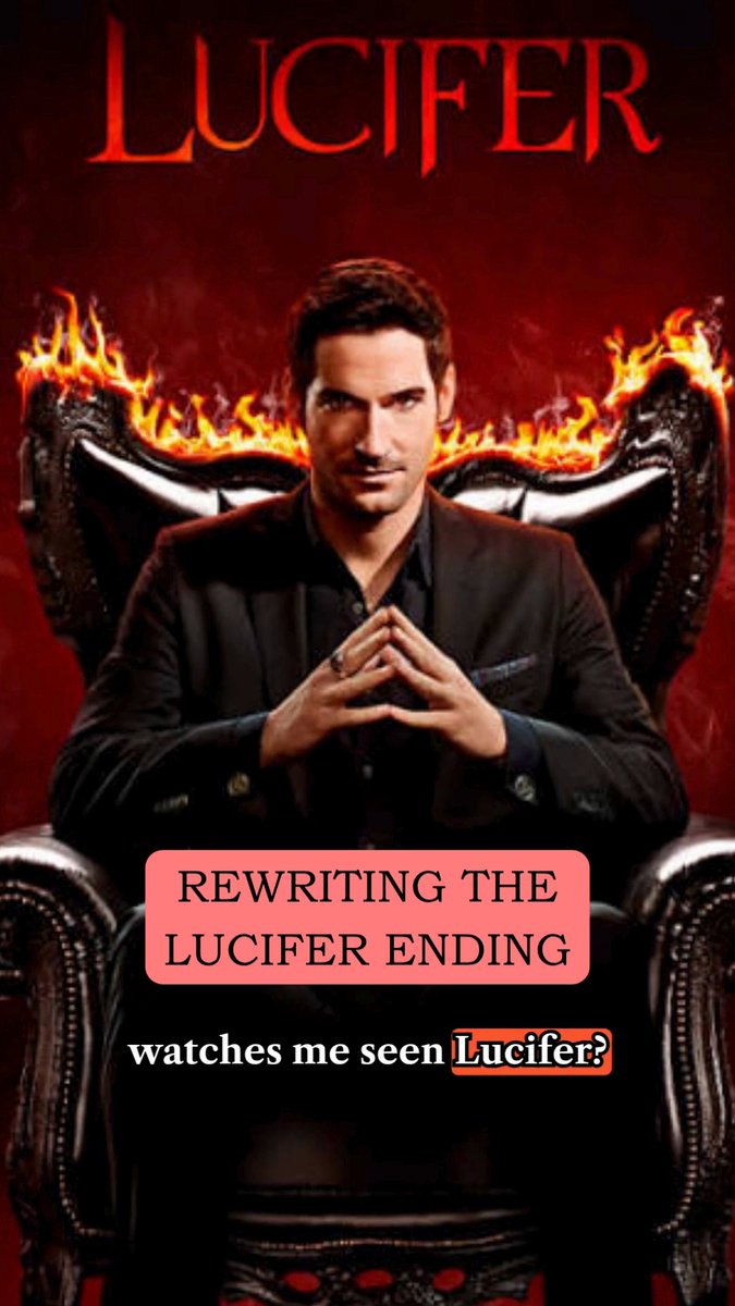 udisson21's tweet photo. I would be soooo down to rewrite the Lucifer ending. Let me know what you think! https://t.co/meL6b1pjS3