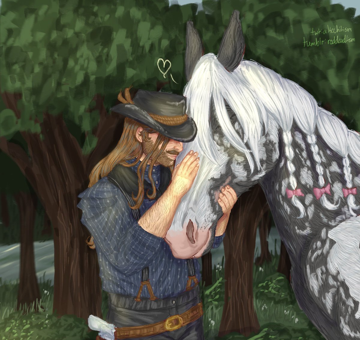 akechitism's tweet photo. a silver dapple pinto!!! #arthurmorgan #rdr2 #reddeadredemption2 #rdrart https://t.co/B6RlXHHxz7