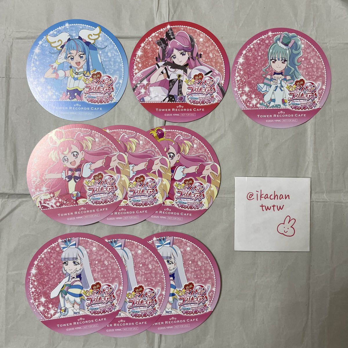ikachantwtw's tweet photo. 【交換】プリキュア タワレコ タワレコカフェ コースター

譲)画像

求)アルカナ(・シャドウ)

郵送or固定ポスト日程内で都内手渡し
2点以上のお取引のみ

検索からでもお声掛け下さい◎
よろしくお願いいたします。 https://t.co/ADV5ksfFd5