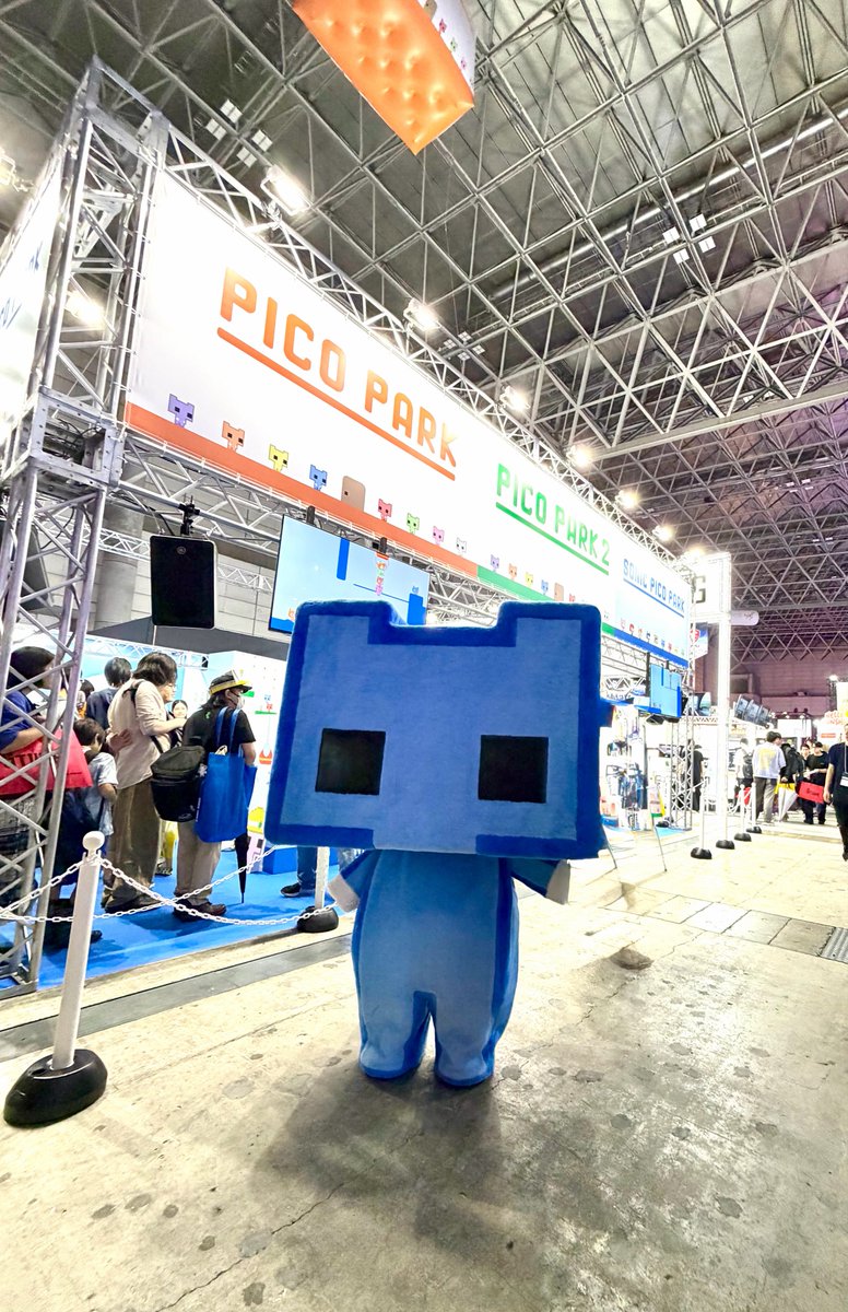 G_Godaka's tweet photo. PICO PARK2、耳伸びるギミックが好きなのでお願いして伸ばしてもらいました
#TGS2026 https://t.co/ieLP7fEjiR