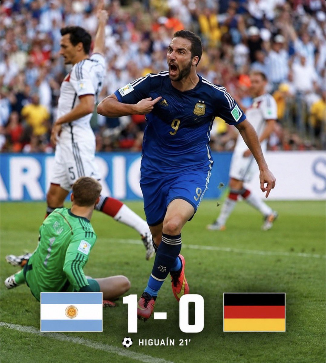 Encu5Futbol's tweet photo. Si pudieran cambiar el resultado de un partido en la historia del fútbol: ¿Cuál elegirían?

Arranco yo: Final del Mundial 2014. 

No vale copiarse. https://t.co/xTJmeKp1t8