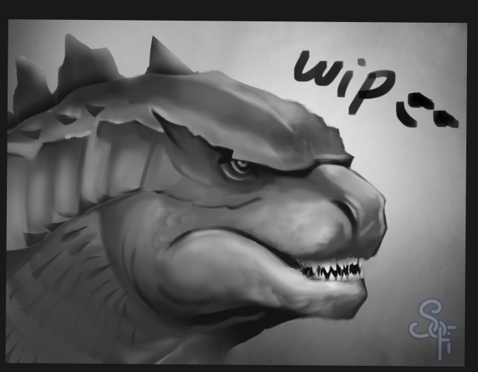 sofihra's tweet photo. Godzilla study! Haven't painted in ages 🥲

Referenced from mlw_creative on insta! 

#godzilla #wip #artstudy #digitalart https://t.co/gOGjpFJu7u