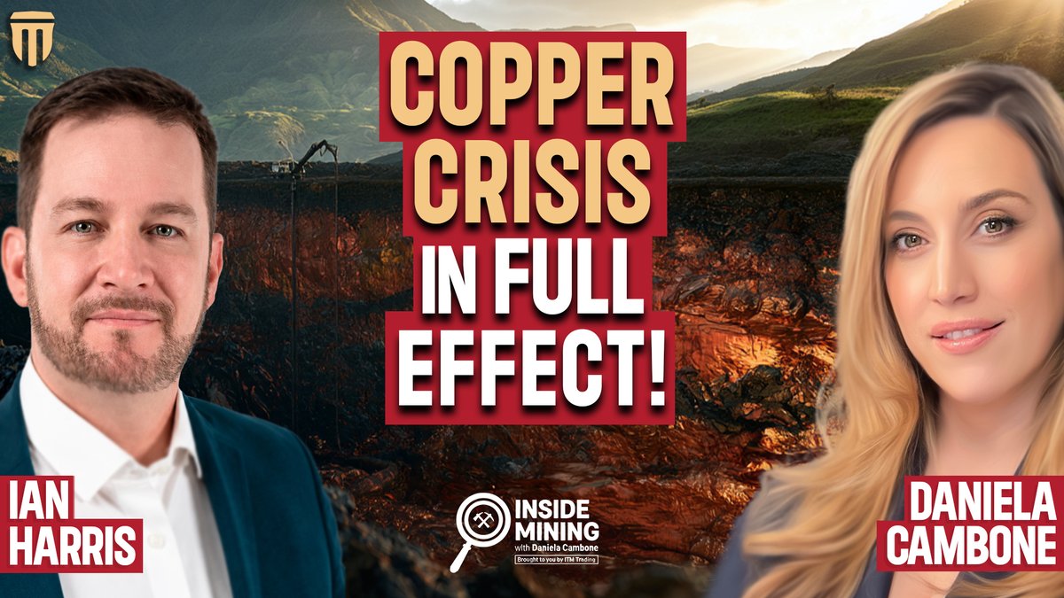 ITMTrading's tweet photo. +730% and the CEO Says It Hasn’t Even Started — Copper Giant’s 1.1 Billion-Tonne Bet

Full interview: https://t.co/Bop3f3Whgb

#gold #economy #finance @DanielaCambone https://t.co/a5mW5Si6Vq