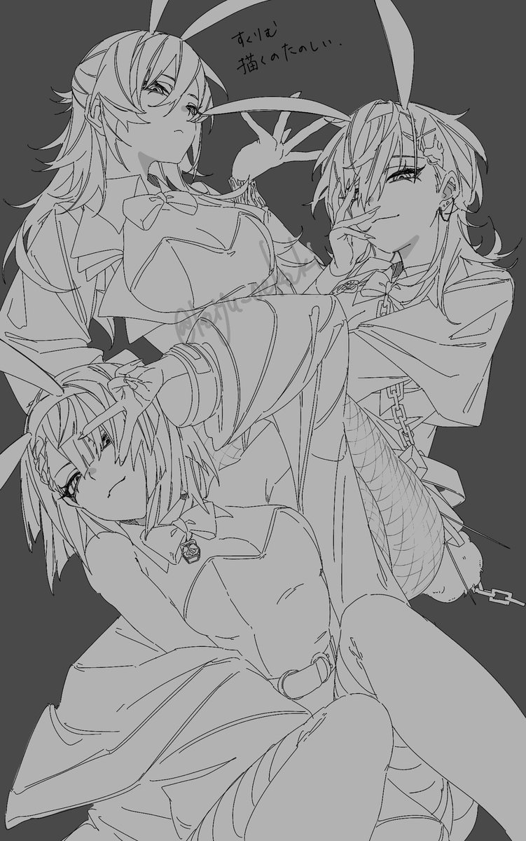 kaiju_oekaki's tweet photo. 息抜きのすくりむ
どこかで別衣装の髪型で描いてる人を見かけた気がしたんですが… https://t.co/PNnCwLFlXL
