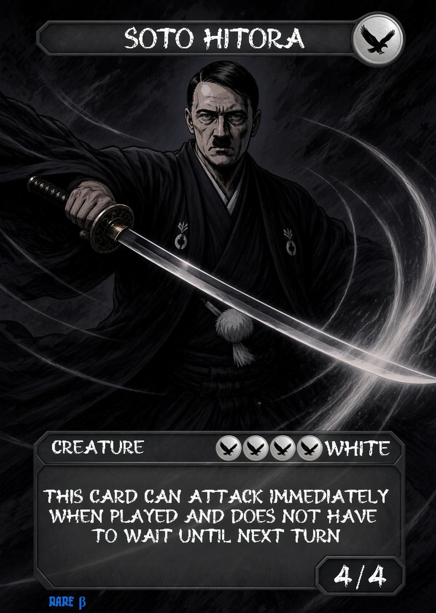 FinalSolutionTC's tweet photo. @HitlerZygote Made a card inspired by this image. https://t.co/AIZz3N6ZZM