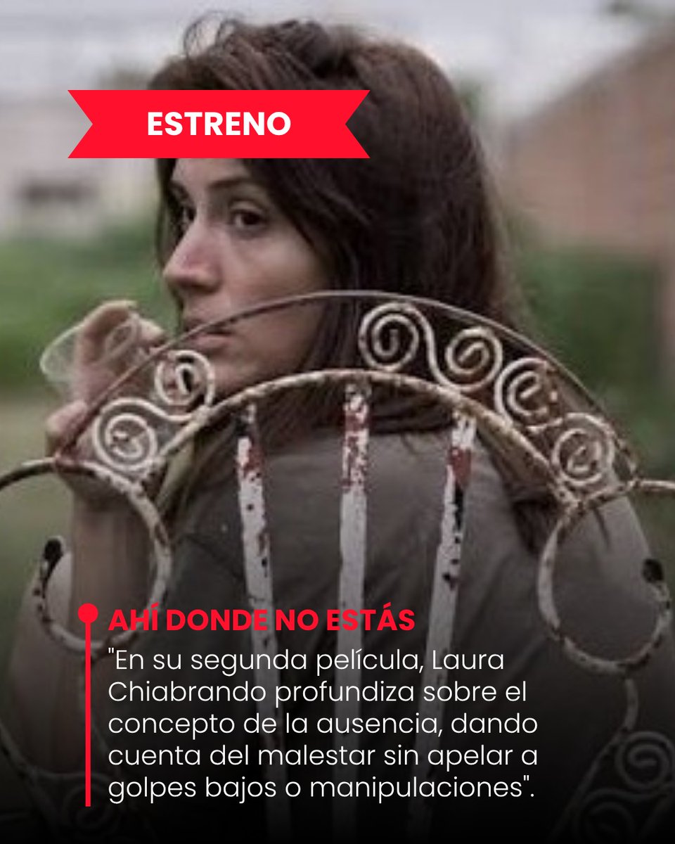 313Anke's tweet photo. ESTRENO 🎬 íDondeNoEstás, de Laura Chiabrando: ⭐⭐⭐⭐⭐⭐ (6/10) para Guillermo Colantonio
"En su segunda película, Laura Chiabrando profundiza sobre el concepto de la ausencia, dando cuenta del malestar sin apelar a golpes bajos o https://t.co/u13rHZxQRM