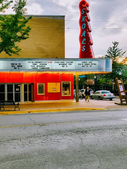 NicoleStarkey40's tweet photo. date night with my kiddo at the historic Shoals Theater 🎭! They are doing a movie premiere tonight along with a Q&amp;A with the director and cast afterwards #coolstuff #historic  #theatre #cinema #horrormovies https://t.co/iizipPQjFL