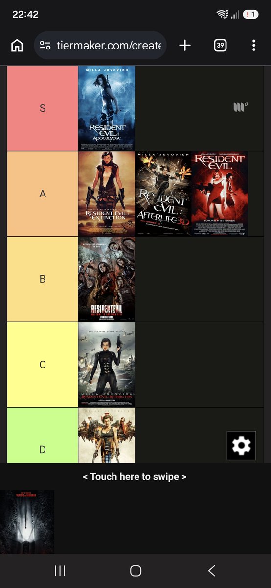 Ironhide19921's tweet photo. Until tomorrow,this is the correct RE movies tierlist https://t.co/FCK8j0oA3l
