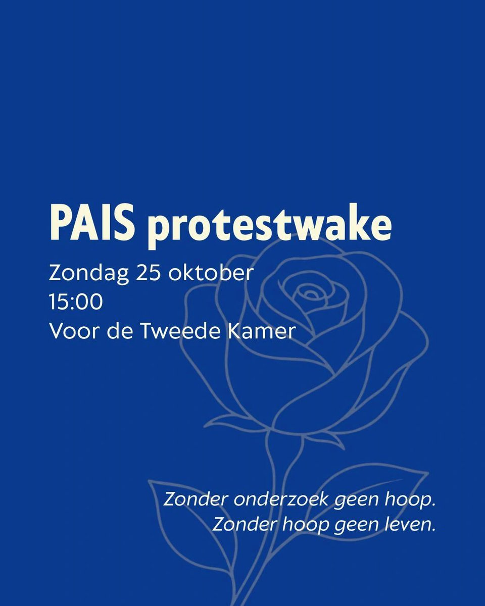 PeeNee2's tweet photo. Zondag 25 oktober om 15 uur #PAISprotestwake bij de Tweede Kamer. Juist naasten van #PAIS patiënten wordt gevraagd te komen.
Aanmelden:
https://t.co/Mt9WNRhDy4
Info Facebook:
https://t.co/CPr4DQYEsm
Info Instagram:
https://t.co/3ZzHgOUDgR
Info LinkedIn:
https://t.co/TR9y4BsY1k https://t.co/eURxavUOWa