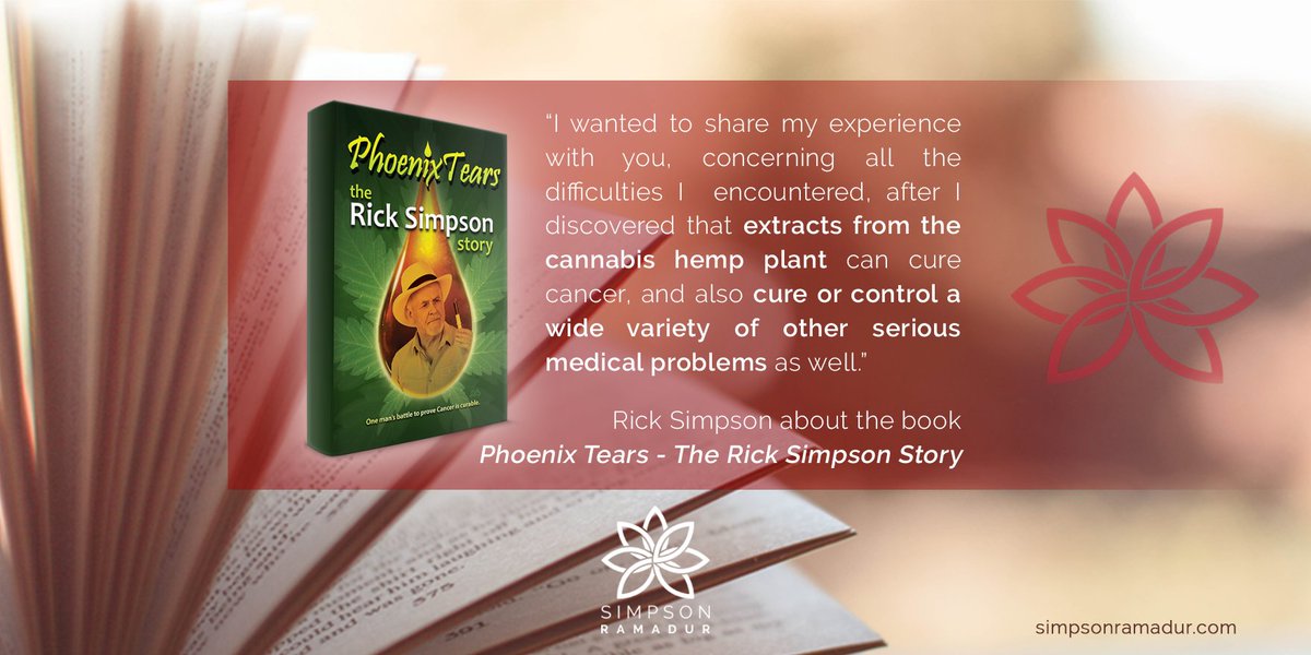 Simpson_Rick's tweet photo. I wrote The Rick Simpson Story because I wanted people to know what really happened — in my own words.

Since 2004, I’ve shared my method of producing RSO freely with the world. But there is much more to the story than the oil itself.

If you know my name or RSO but have never read the story behind it, this is where it all began. 

You can find my books through our official website
https://t.co/LAeNmFkCh6