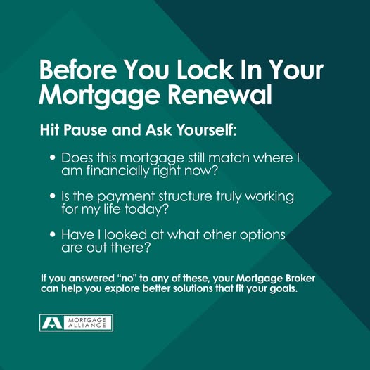 WarrenBramarr's tweet photo. Before signing your mortgage renewal, it’s worth asking a few important questions. Does your current mortgage still fit your financial goals? Is your payment structure working for your lifestyle today? Have YOU explored whether other mortgage https://t.co/DPkOorSECg