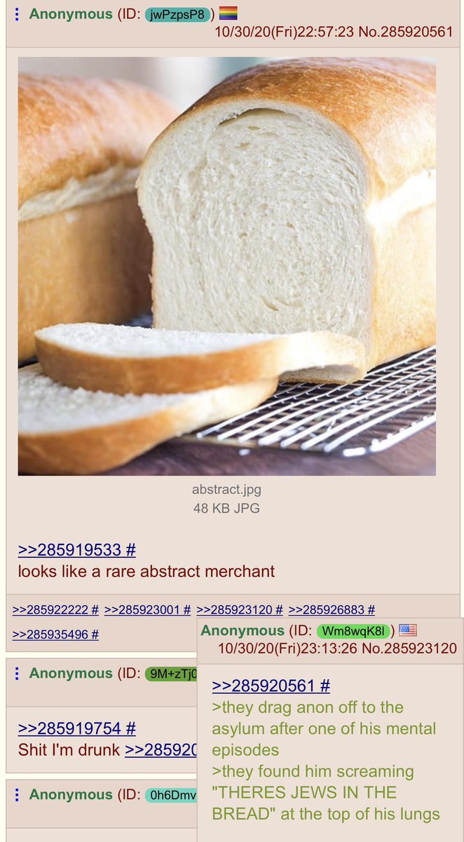 SN1P35's tweet photo. “There’s jews in the bread” post but for progressives https://t.co/XJf1kKyNT1