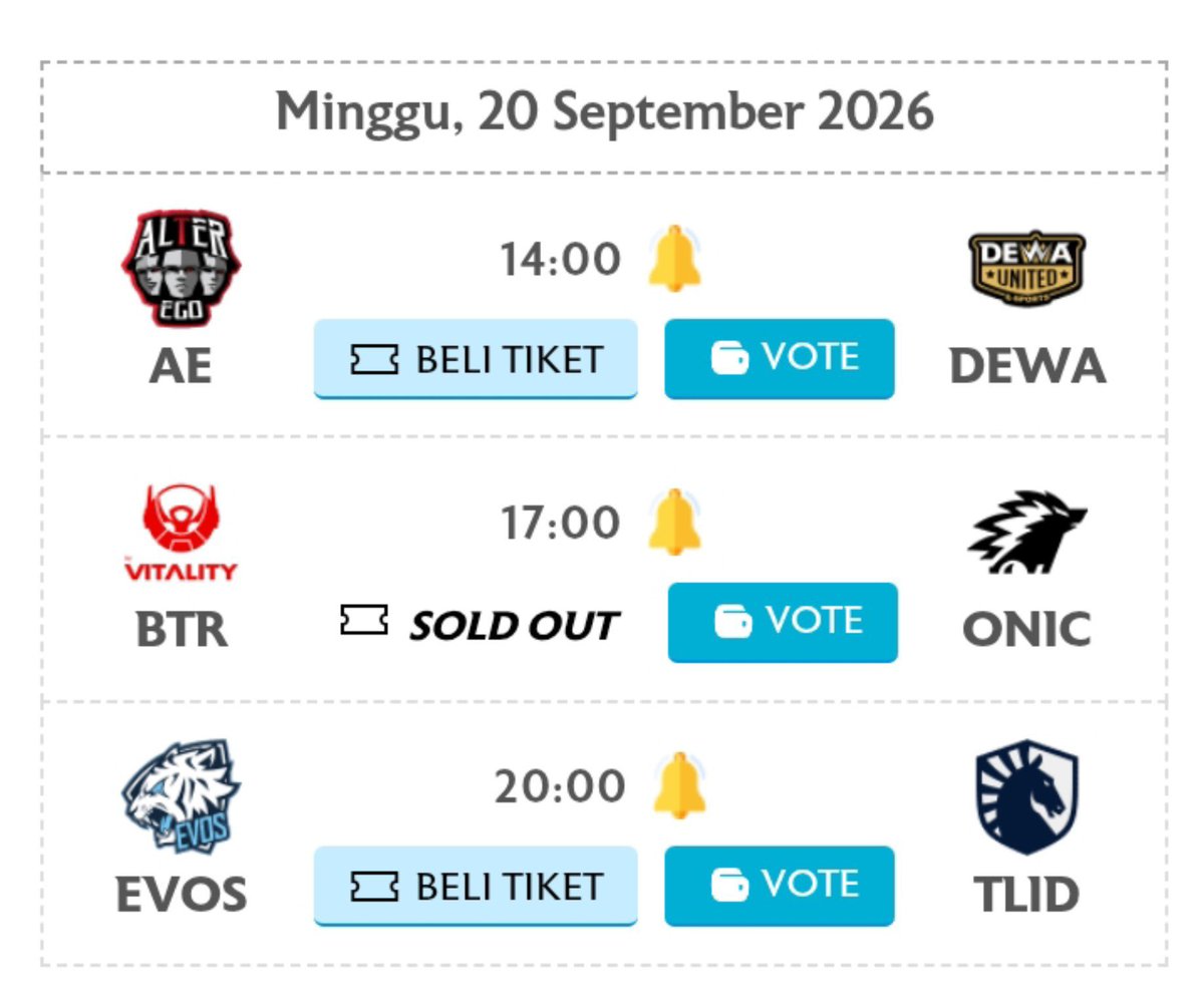 Txtmlbb_'s tweet photo. jadwal mpl hari ini https://t.co/vinmhIc3yZ