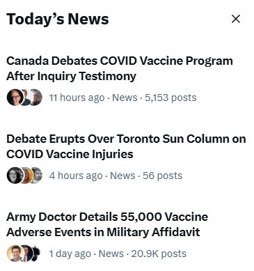 AllisonInquiry's tweet photo. THE TREND CONTINUES

Look at what’s trending on X.

The conversation sparked by the Allison Inquiry is continuing to grow, and the silence is being broken.

Canadians are asking questions. The media is talking. The testimonies are reaching a much wider audience.

Keep sharing. Keep the conversation going.

@DeanAllisonMP @Shawnbuckleylaw @enqueteallison