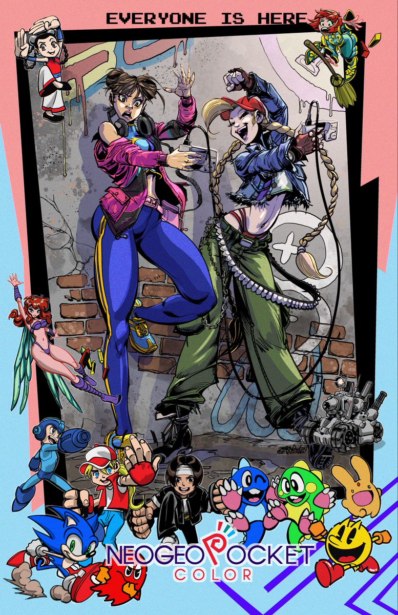 Zornow13's tweet photo. CHUN LI VS CAMMY on the #NeoGeo #NeoGeoPocketColor
Vintage print ad
#art #SNK #Capcom #Namco #Taito
#zornowmustbedestroyed https://t.co/YTfFd6sH85