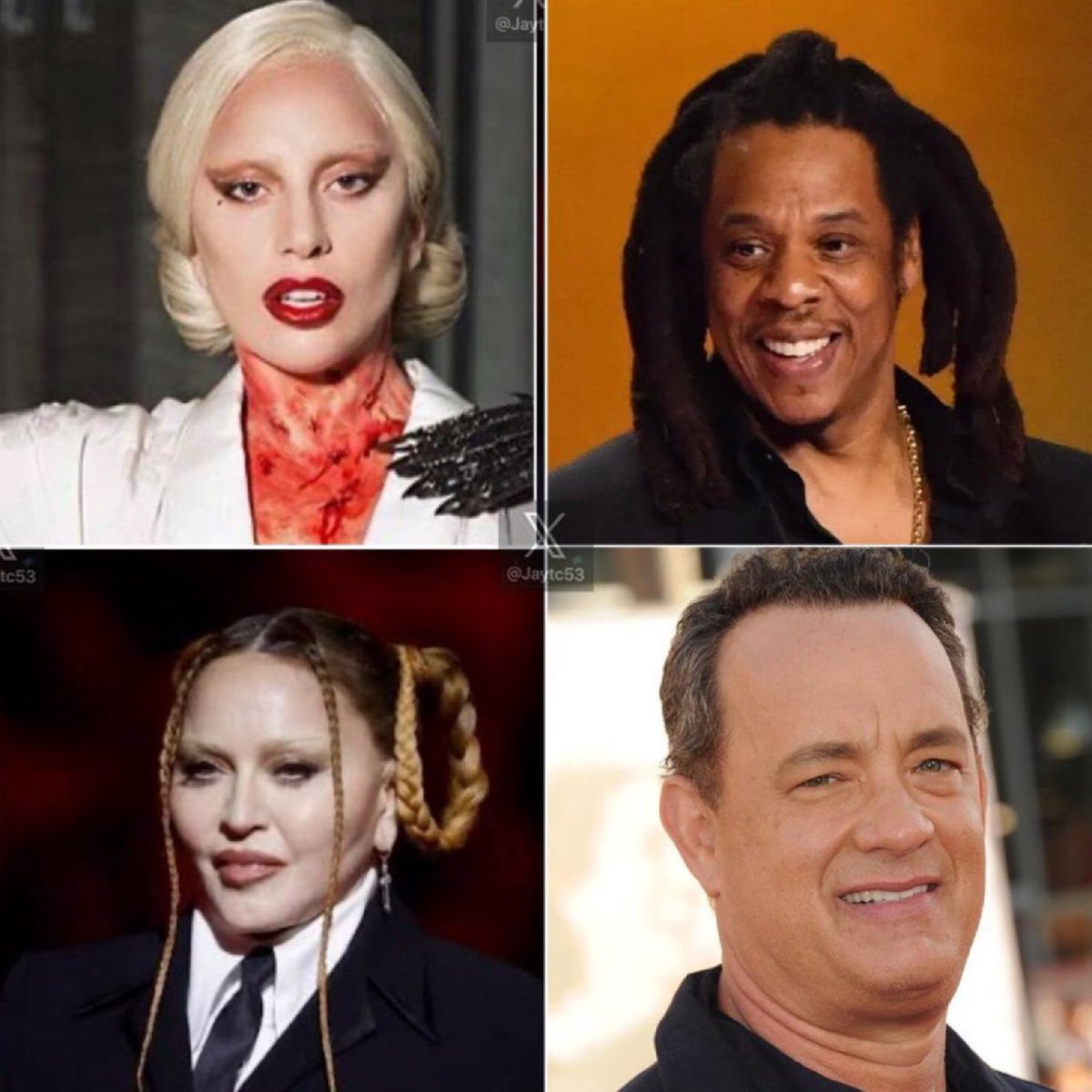 drhossamsamy65's tweet photo. ⛔️Don’t forget that Lady Gaga, Modonna, Jay Z and Tom Hanks are all in the Epstein files‼️
#EpsteinFiles #Epstein https://t.co/t3QaatKSzu