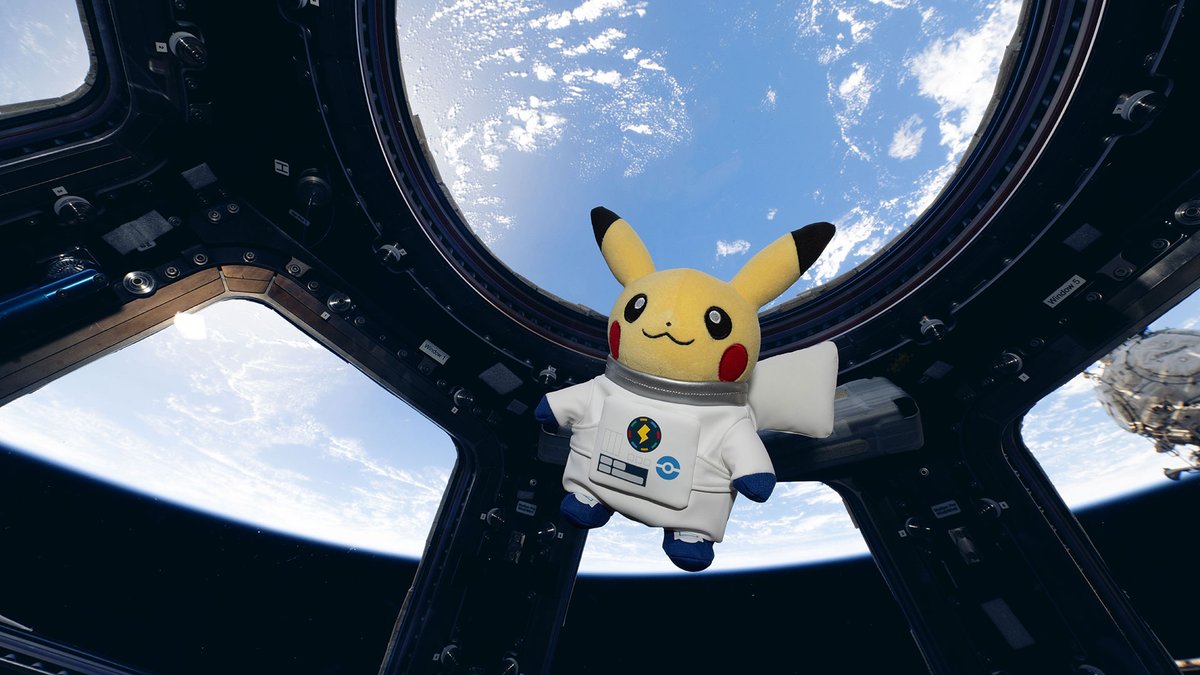 collectSPACE's tweet photo. Pikachu, back from space station, kicks off ESA x Pokémon collab: https://t.co/Zh0lbWnR9f https://t.co/fSZ4gMCMsN
