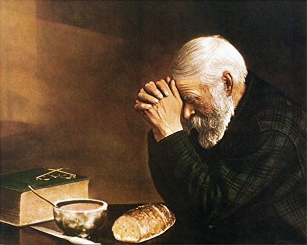 StatisticUrban's tweet photo. Minnesota is the only US state that has an official state photograph. Titled "Grace" and taken in 1918, it depicts an elderly peddler who lived in a sod house, Charles Wilden, bowed in prayer with a simple meal on his table.

The photo has also been made into a famous painting. https://t.co/djzUKYaUp9