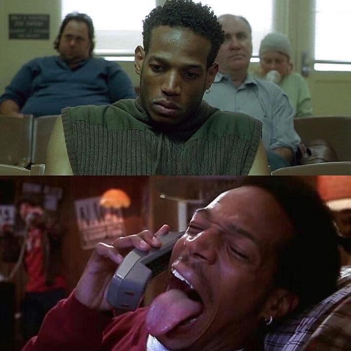 Indie5051's tweet photo. Poco se habla de que Marlon Wayan estrenó dos películas totalmente distintas como ‘Scary Movie’ y ‘Réquiem For A Dream’ el mismo año, ambas actuaciones fueron súper memorables. https://t.co/O2x987SiYL