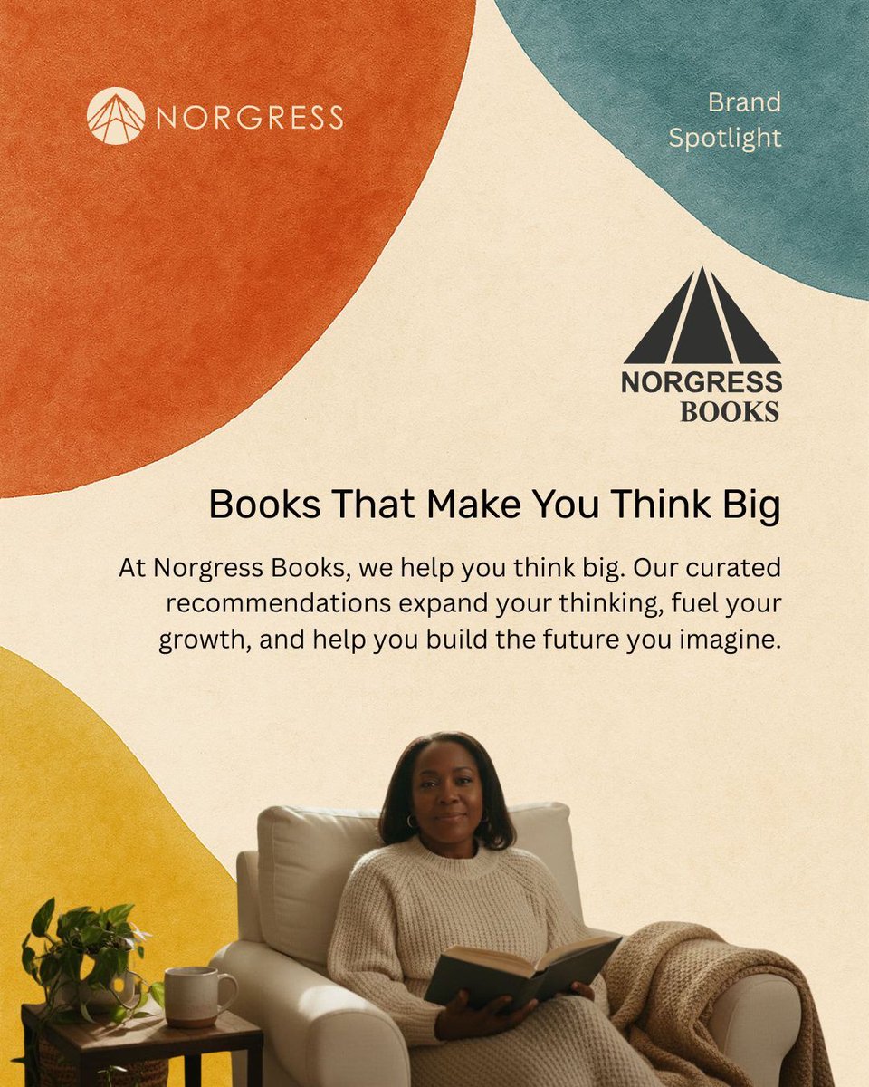 Norgress's tweet photo. The right book can change the way you see your future. 📚

Norgress Books brings curated recommendations to help you think bigger, grow, and imagine what’s possible.

#Norgress #NorgressBooks #BookRecommendations #PersonalGrowth #ThinkBig https://t.co/sI4voLQhLu