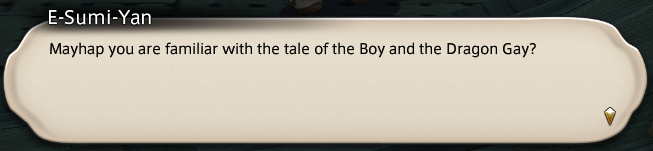 loidfloof's tweet photo. dragon gay? yeah, his name is estinien https://t.co/s8zR3F2NvC