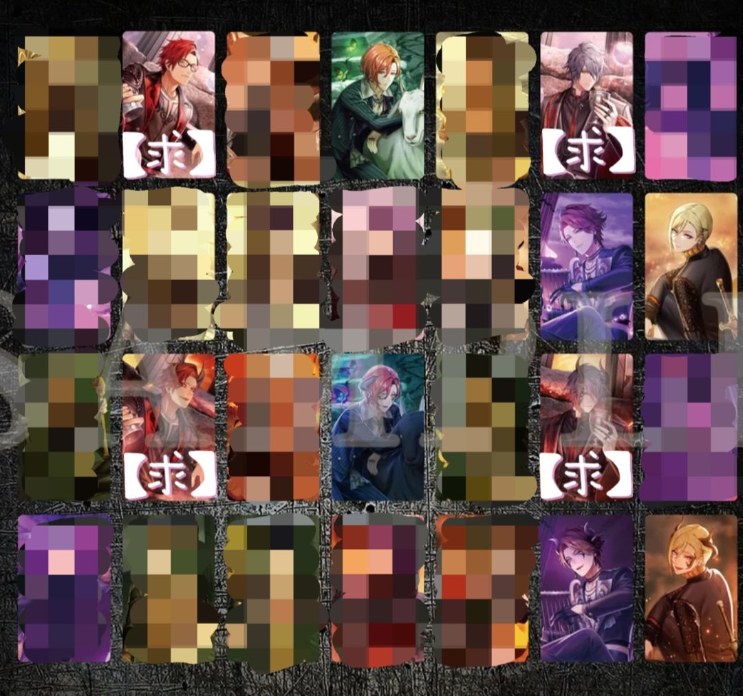 yn_0mm's tweet photo. 【交換/譲渡(仮約束)】ブラスタ 7周年
缶バッジ フォトカ

譲⇢
缶(メノウ*、夜光、柘榴*

フォトカ(メノウ*、柘榴*、ヒナタ*

求⇢黒曜、シン/定価

๑*は譲渡or金剛
๑夜光は黒曜優先
๑Rは交換優先
๑缶バ50、フォトカ50購入済 https://t.co/2KPACpJm9K