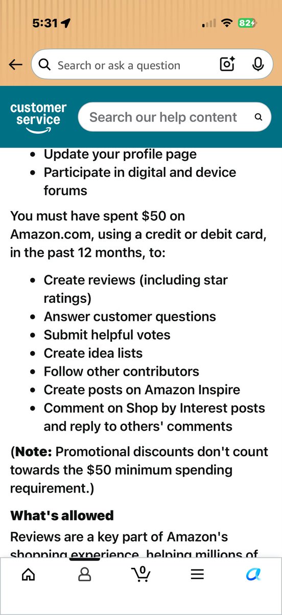 ex_sinn's tweet photo. @amazon apparently we don’t get to have a voice in the Amazon reviews unless we spend at least $50 bucks. How is that fair? I’m not sure but I do know it didn’t use to be like that. I’ve left plenty of reviews and have never spent near $50 a month. It can’t even be on sale. Smh. https://t.co/Jk5jol93bg
