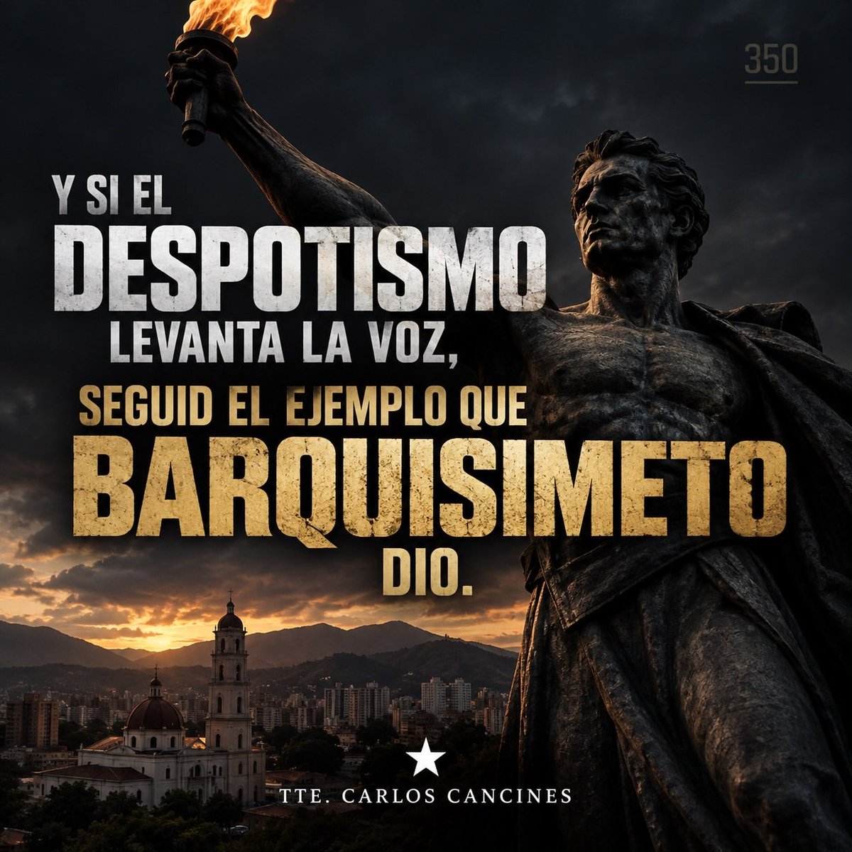 Luisrgrb65's tweet photo. Barquisimeto alzó la voz. La historia siempre recuerda a quienes deciden no guardar silencio. #barquisimeto #venezuela #libertad #artículo350 #democracia https://t.co/jHp7wCujr7