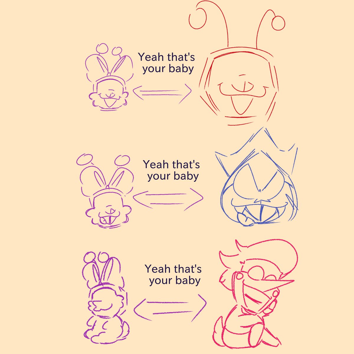 taffytortuga's tweet photo. KingTenna/Spamvil split custody over Cue cracks me up because leave her alone with the first three and no one blinks but leave her alone with Jevil and everyone thinks he kidnapped her https://t.co/gwC2PO0qXD