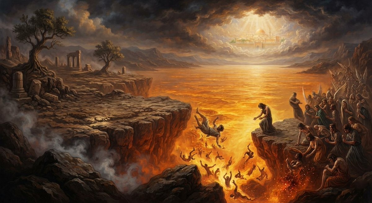 leTruthRecruit's tweet photo. IS "HELL" OR "HELLFIRE" REAL—AN INFERNO WHERE SINNERS LANGUISH FOREVER?
For the PLAIN TRUTH, open God's word, the Bible. Post the millennial rule of Jesus Christ and the saints (deified humans), the wicked will be THROWN into a literal "lake of fire"...
       NEVERMORE TO EXIST! https://t.co/lbHyeKSLCH