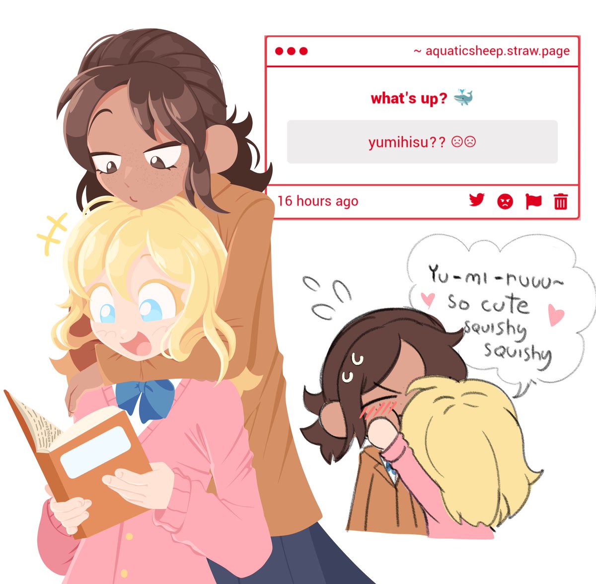 aquaticsheepie's tweet photo. Junior high yumihisu bc their puppy love heals me 
#yumihisu #attackontitan https://t.co/aYUU5xpc6S