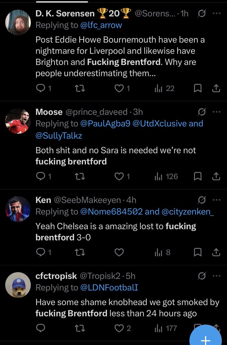 PontiflexAMDG's tweet photo. Bees fans, don’t forget to enjoy your “fucking Brentford” posts today! 😁😁😁 https://t.co/doKv4OmEh9